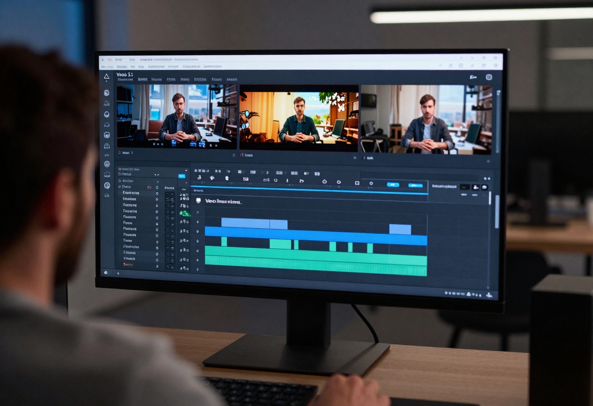 AI video generation software interface