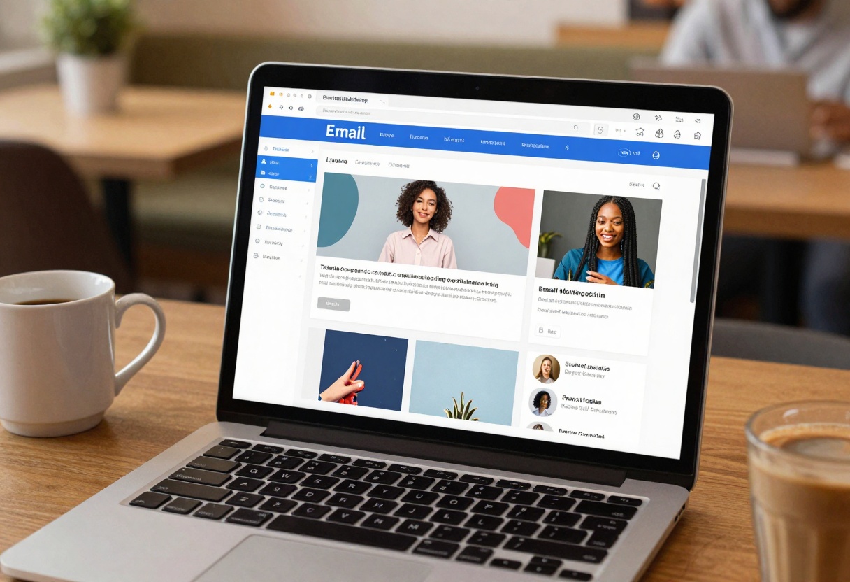 Email marketing campaign with AI-generated visuals