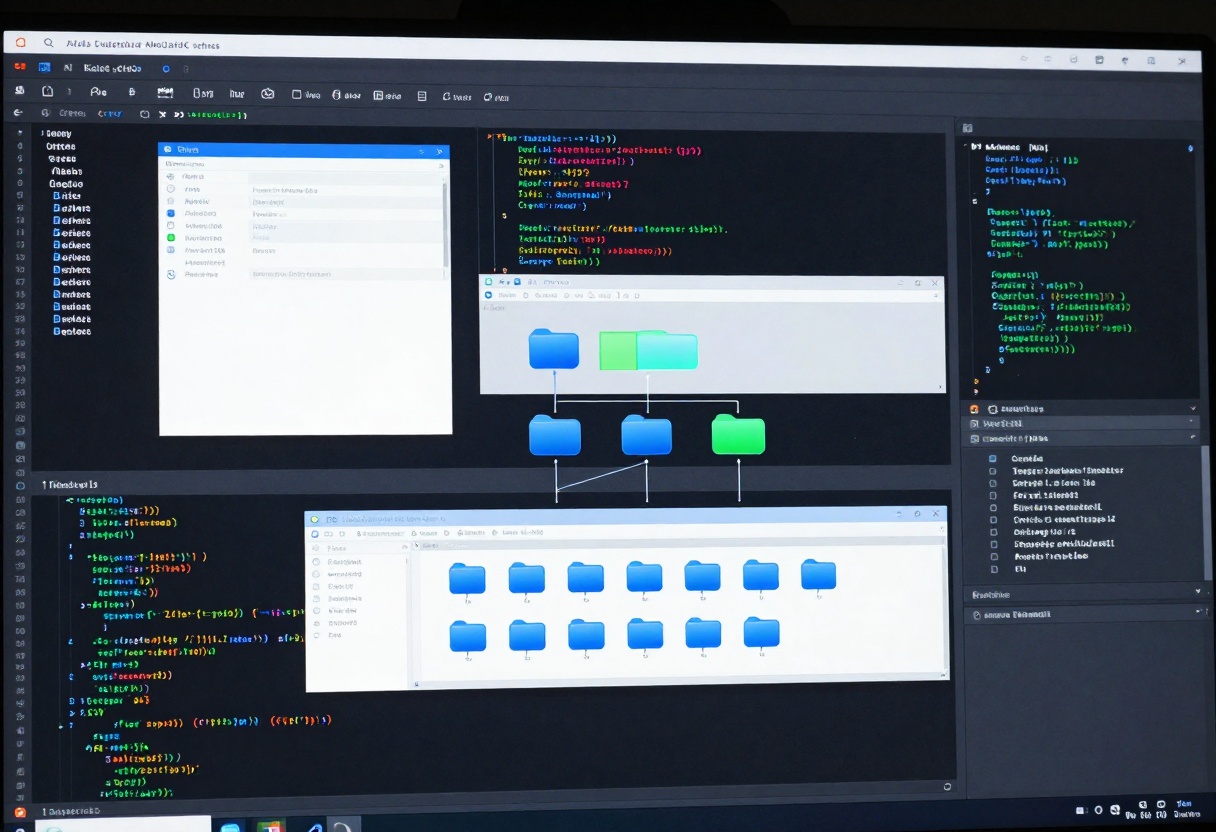 AI generating application code across multiple files
