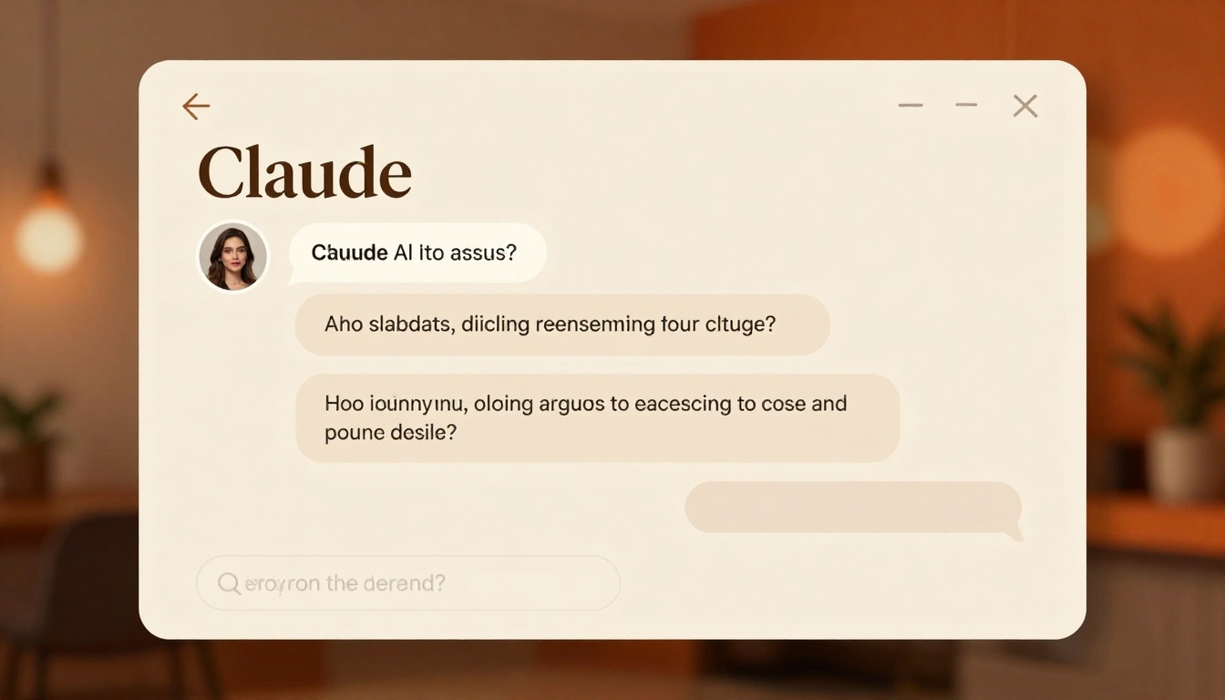 Claude AI interface