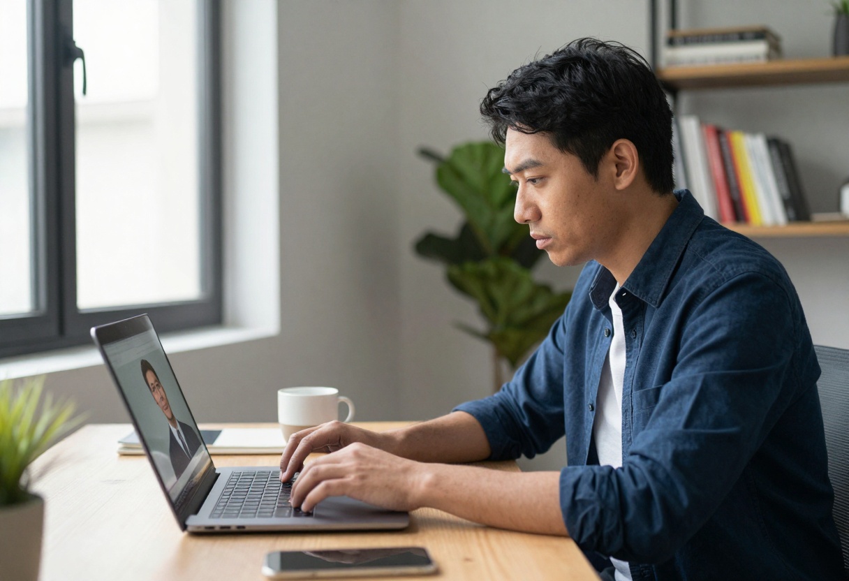 Writer using AI