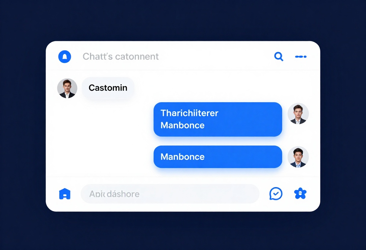 Modern AI customer service interface