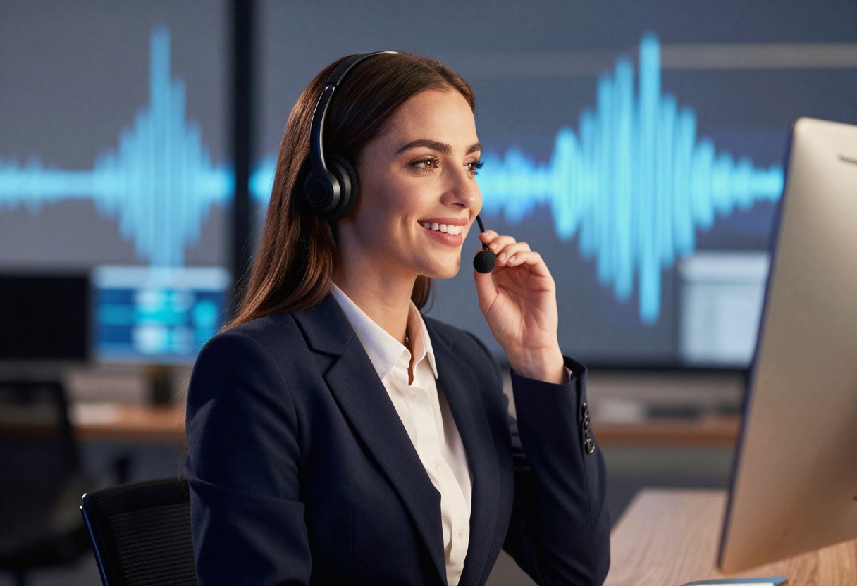 Voice AI customer support representative