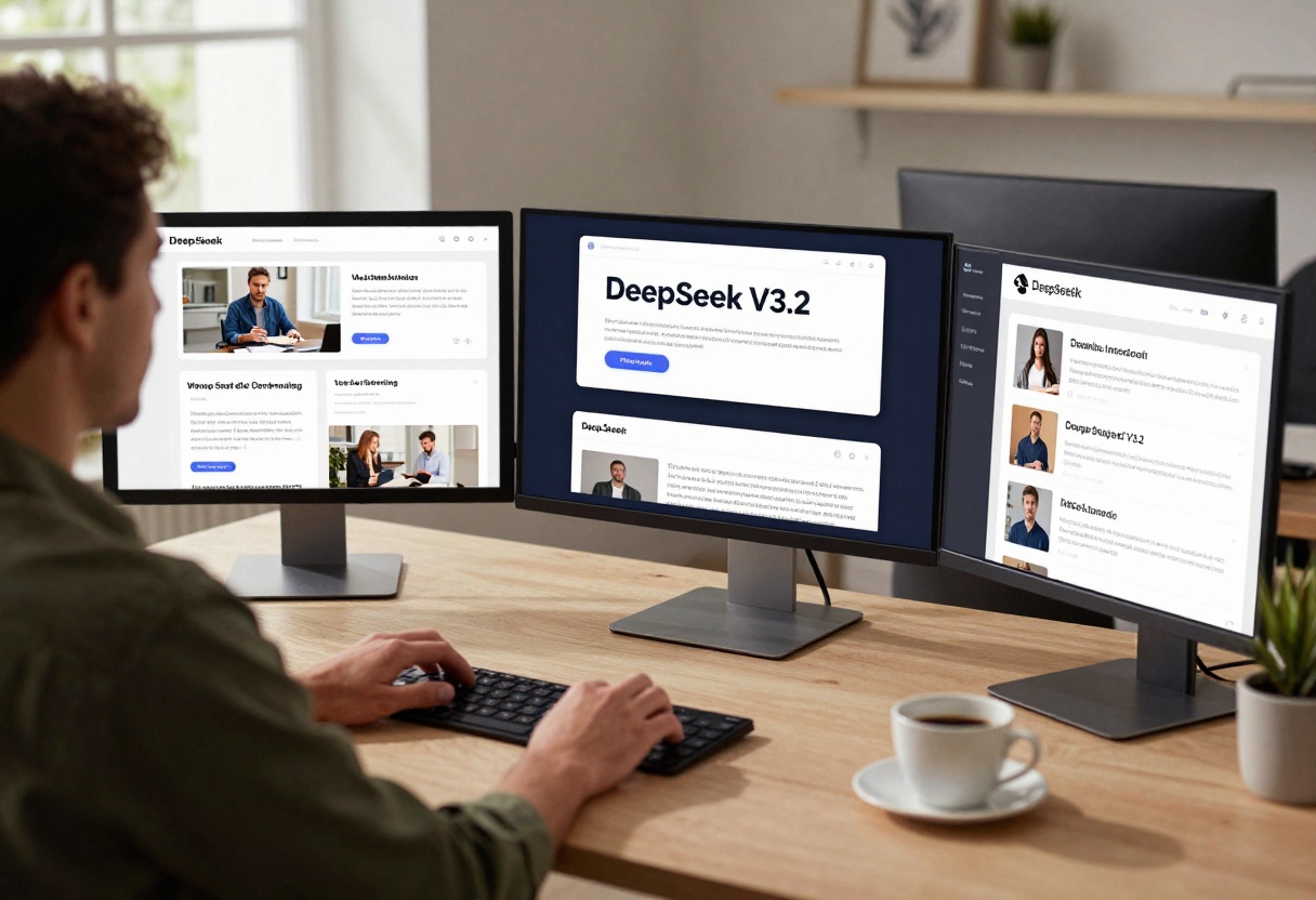 Content creator using DeepSeek V3.2 for article generation
