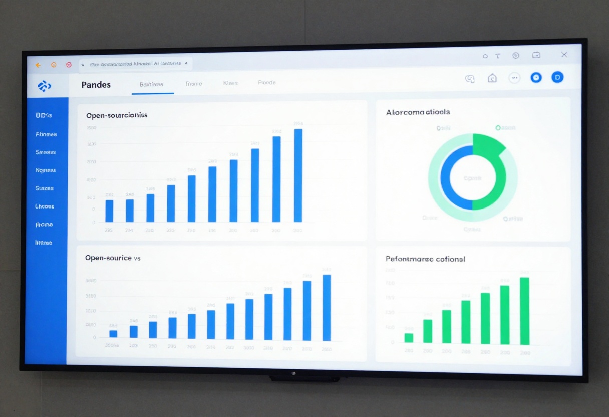 Professional comparison dashboard showing performance metrics