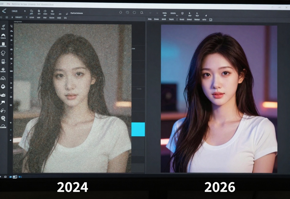 Evolution of AI video quality from 2024 to 2026