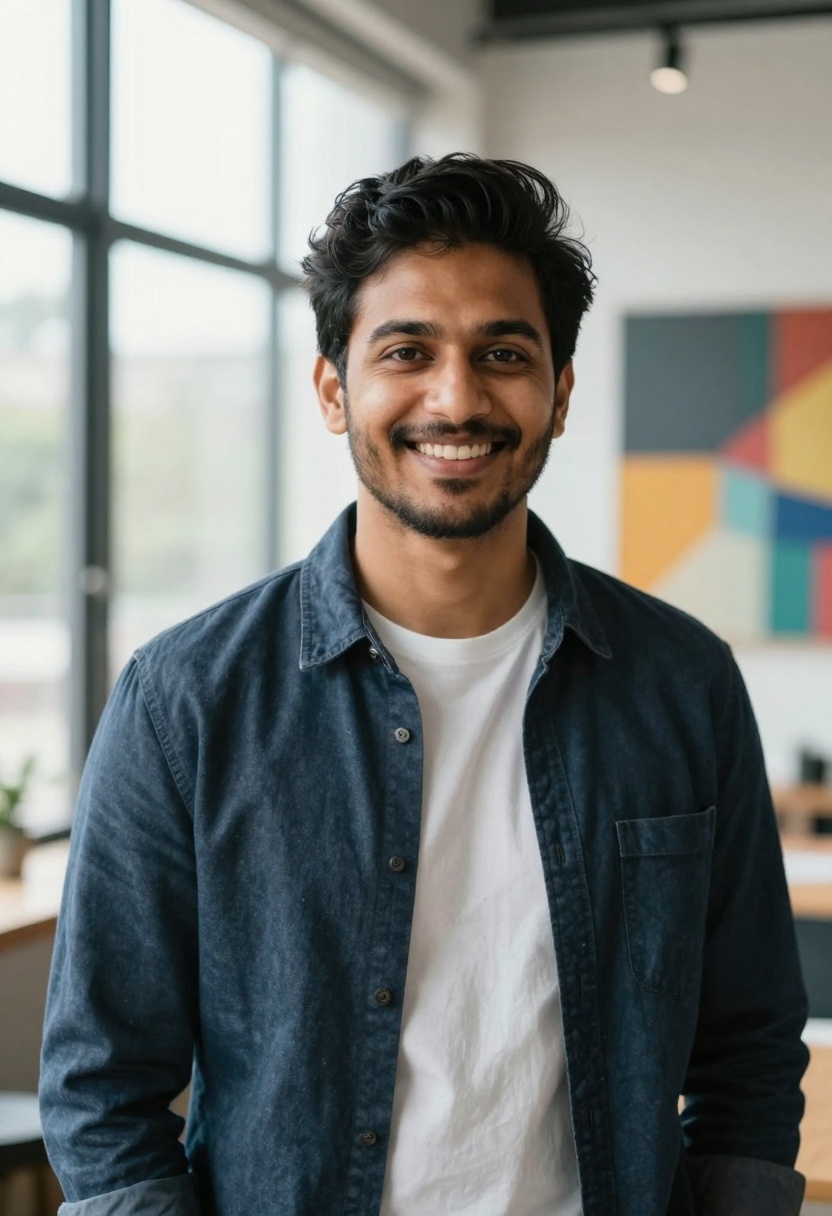 Photorealistic portrait generated with AI