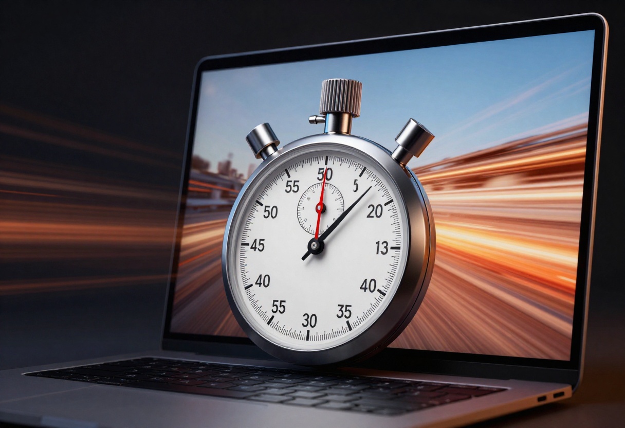 Speed test visualization