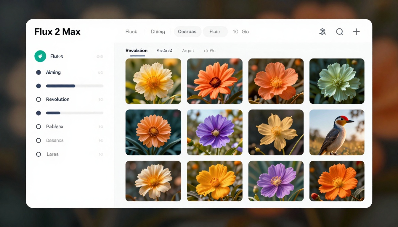 Modern AI image generation interface