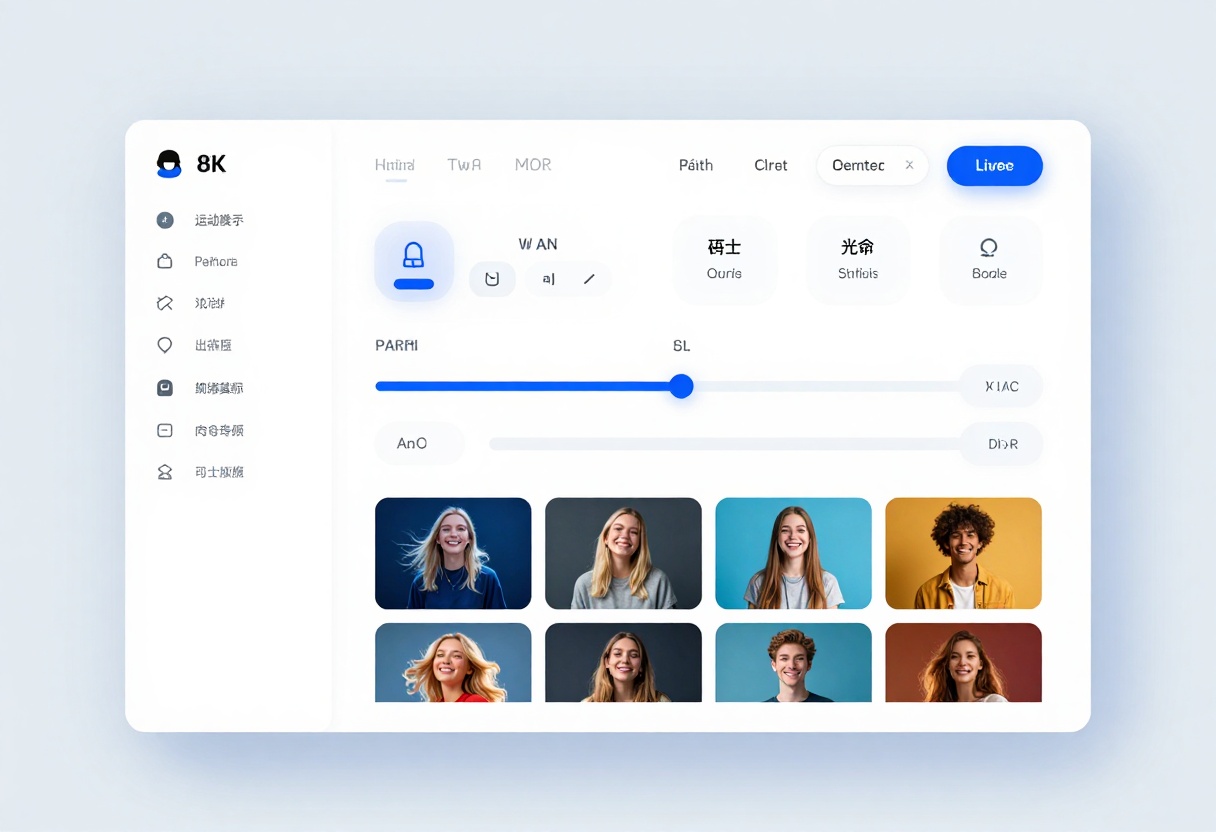 Modern AI image generation interface