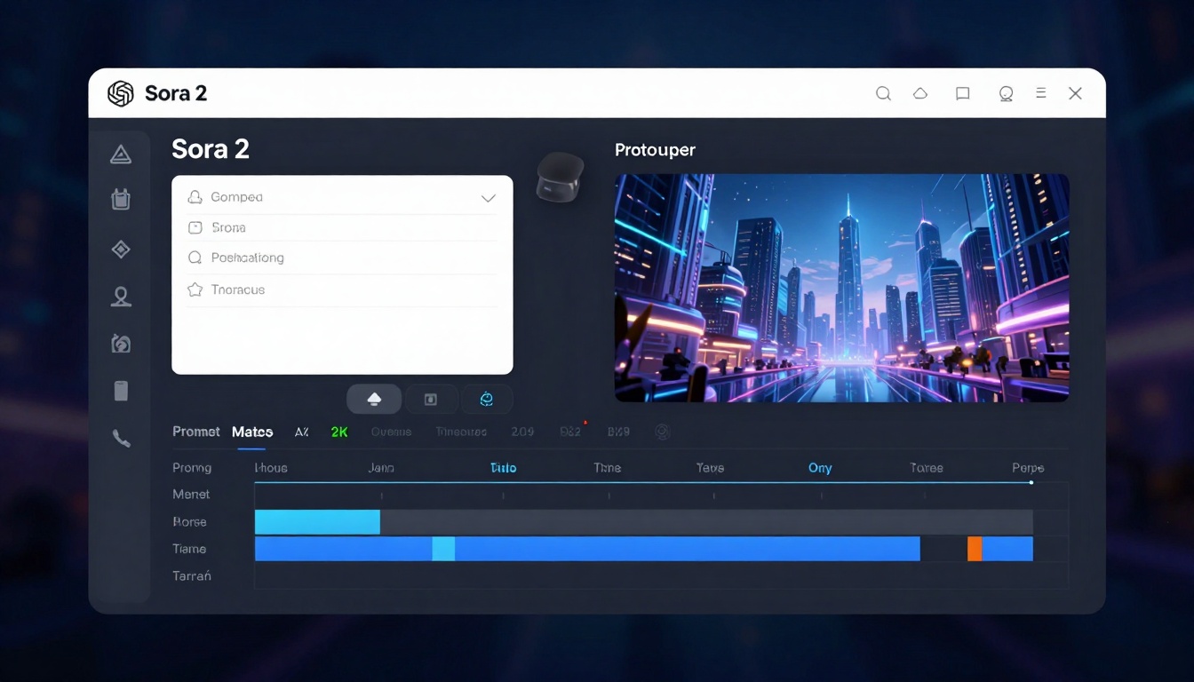 Sora 2 interface dashboard