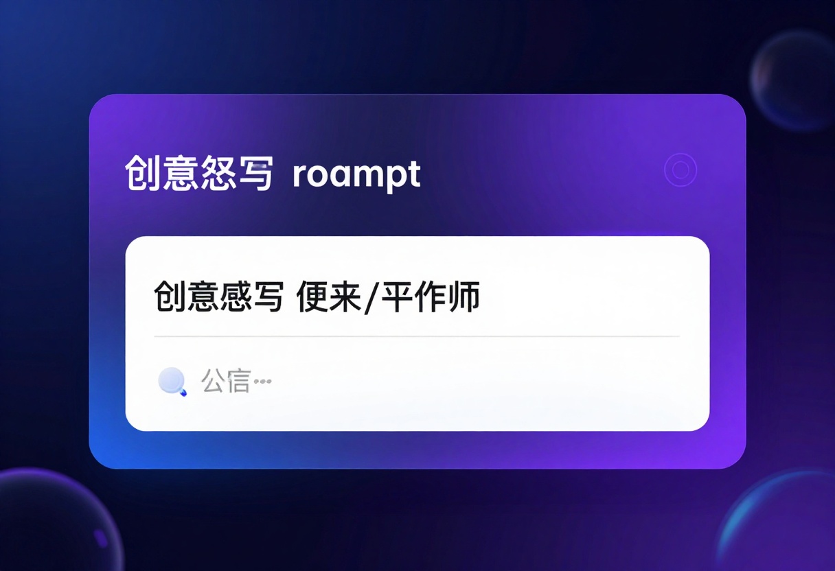 Modern text-to-video prompt interface