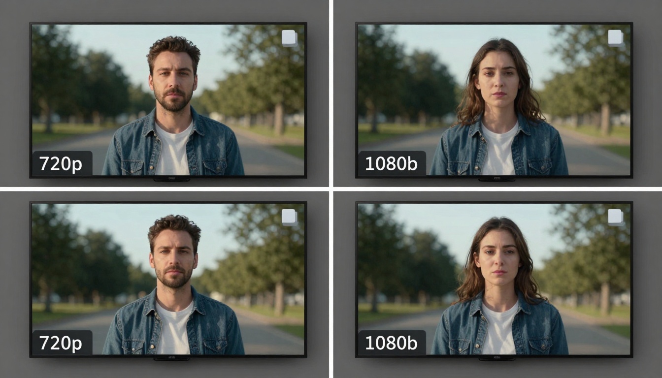Comparison of 720p and 1080p video quality