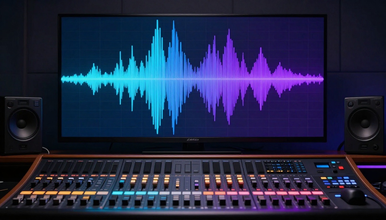 Audio waveform with video playback