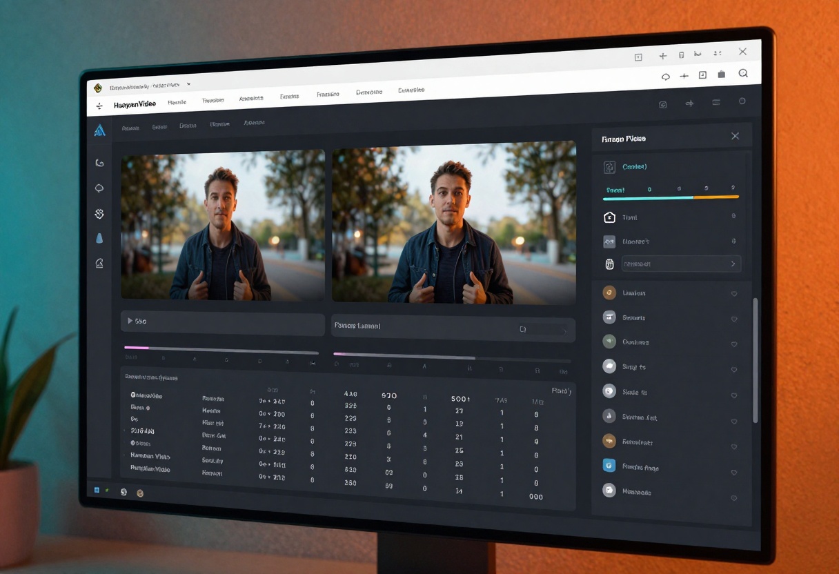 Professional AI video creation dashboard for HunyuanVideo