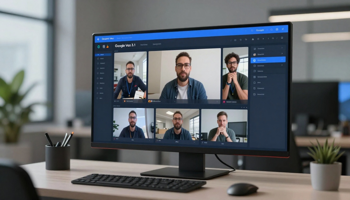Google Veo 3.1 interface showing advanced video generation options