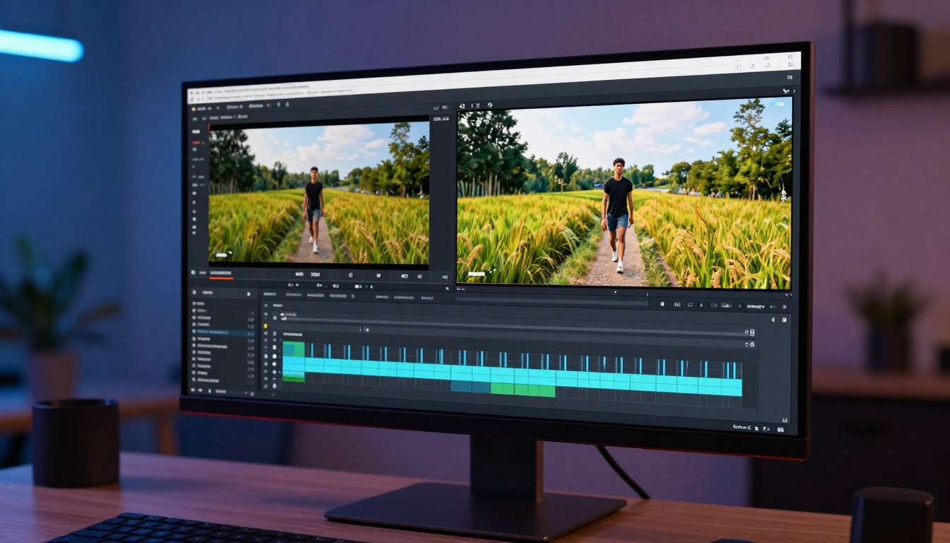 High resolution video playback on monitor High resolution video playback on monitor