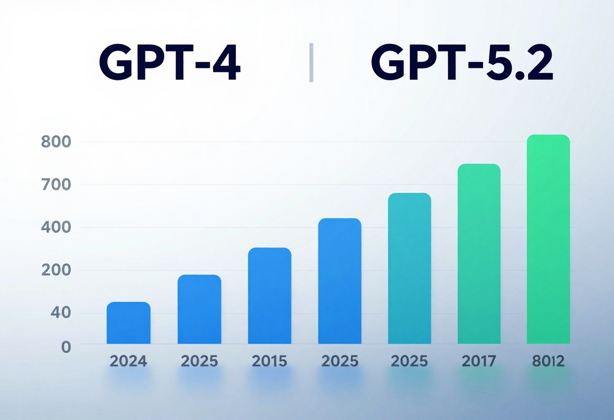 Evolution of GPT models showing performance improvements