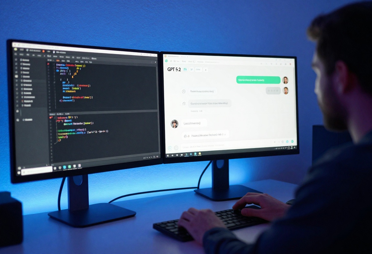 Developer working on a chatbot powered by GPT-5.2
