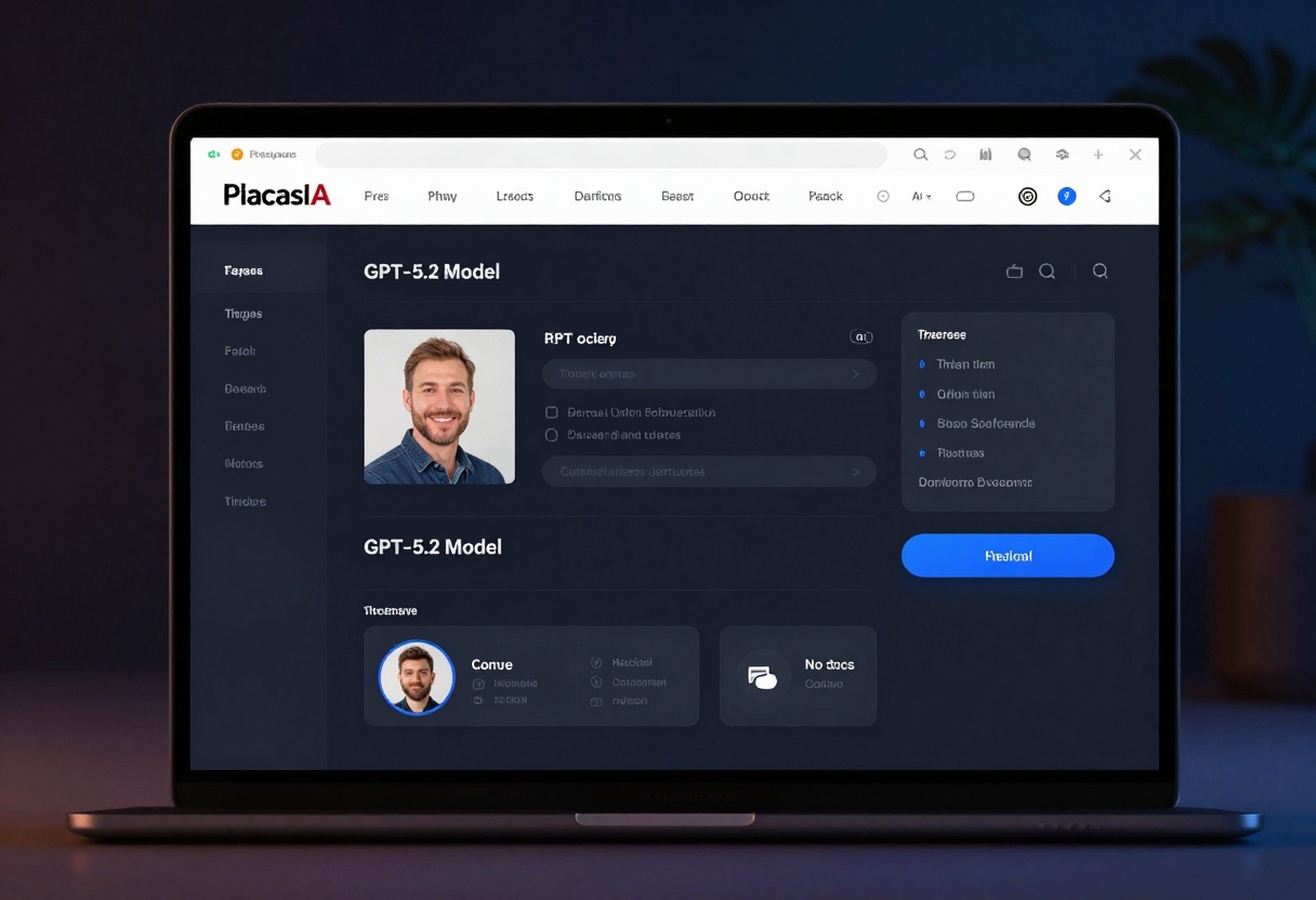 PicassoIA platform interface for GPT-5.2