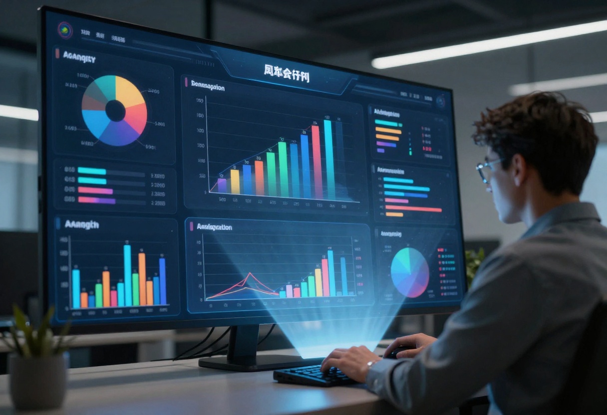 Data visualization dashboard with AI analytics