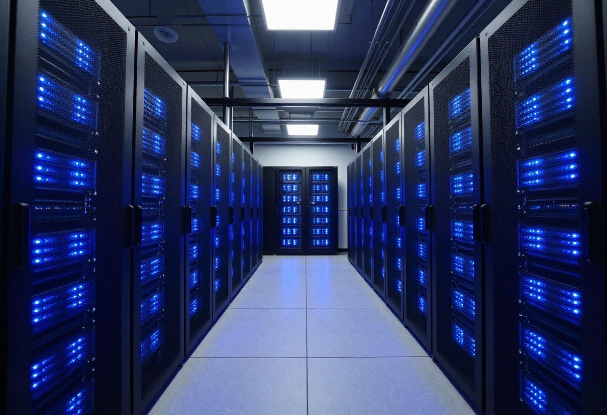 Data center infrastructure powering AI models