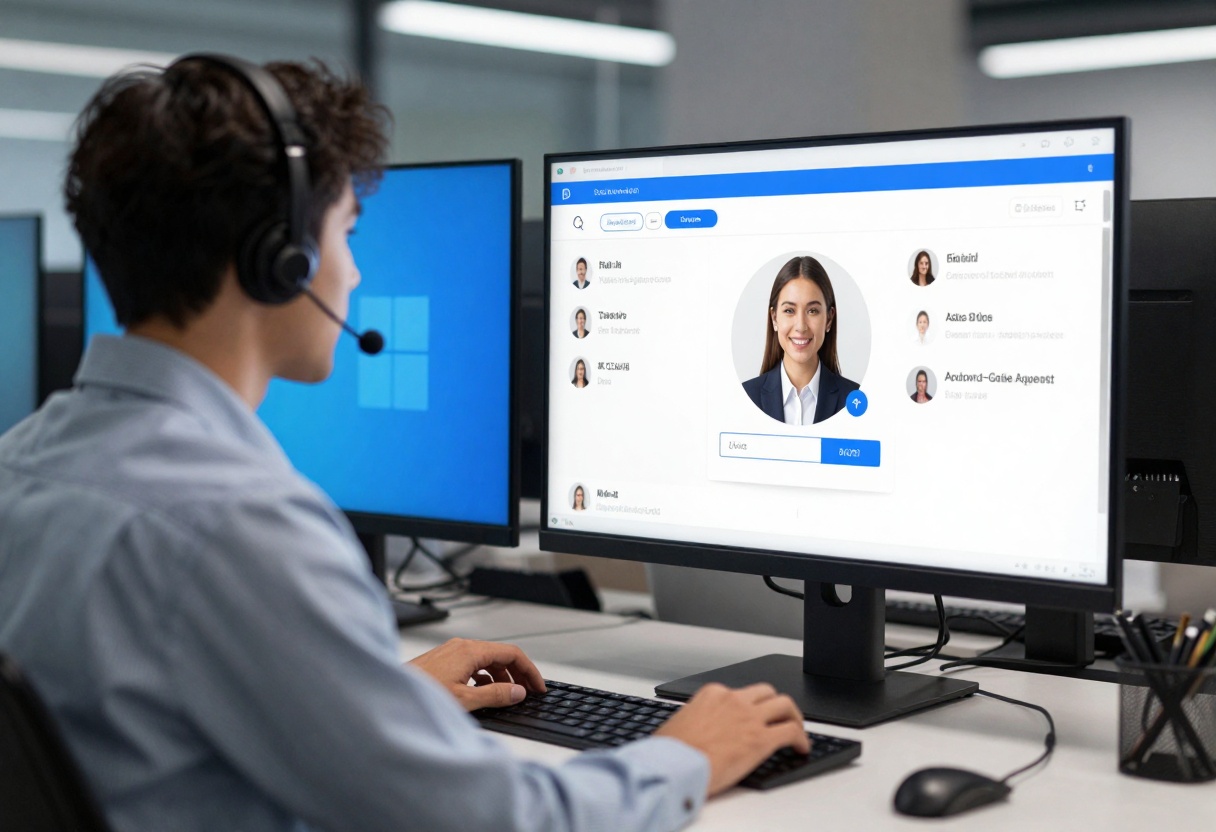 Customer service using AI chatbot interface