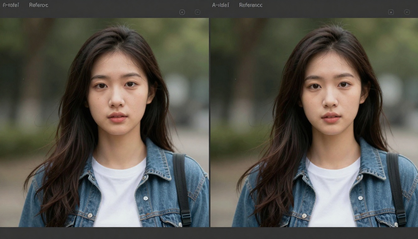 Reference video matching visualization