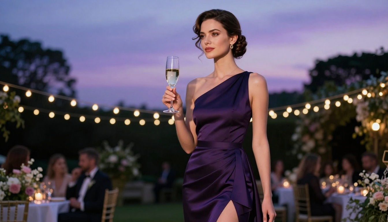 Garden party elegance scene