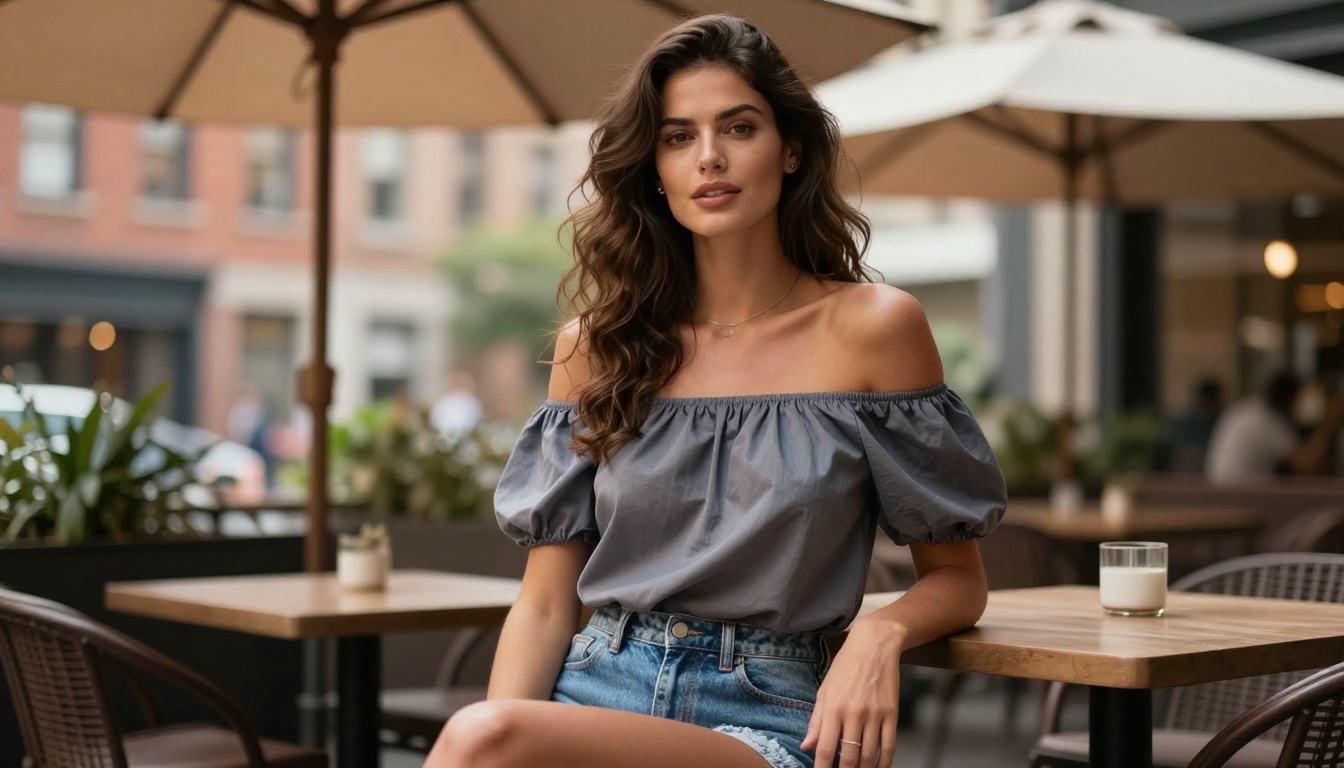 Chic casual café lifestyle