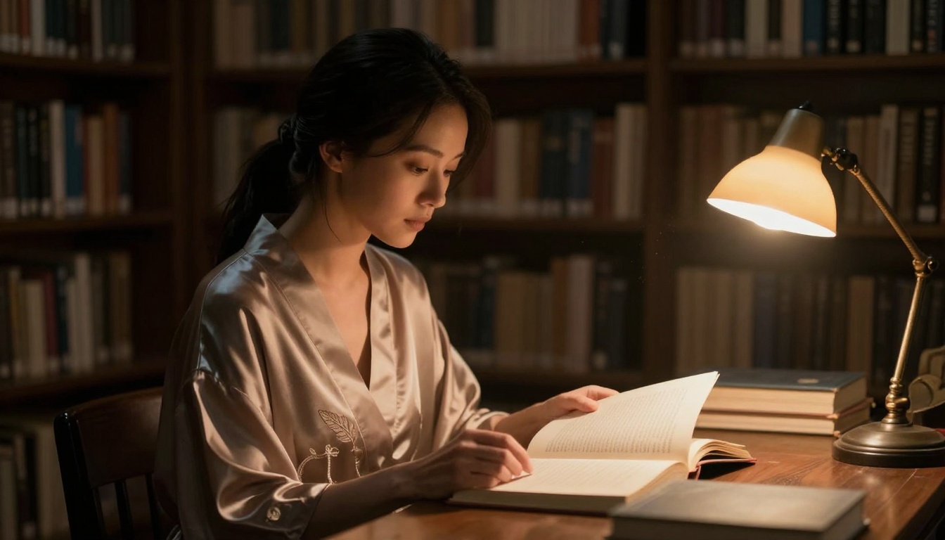 Library setting portrait