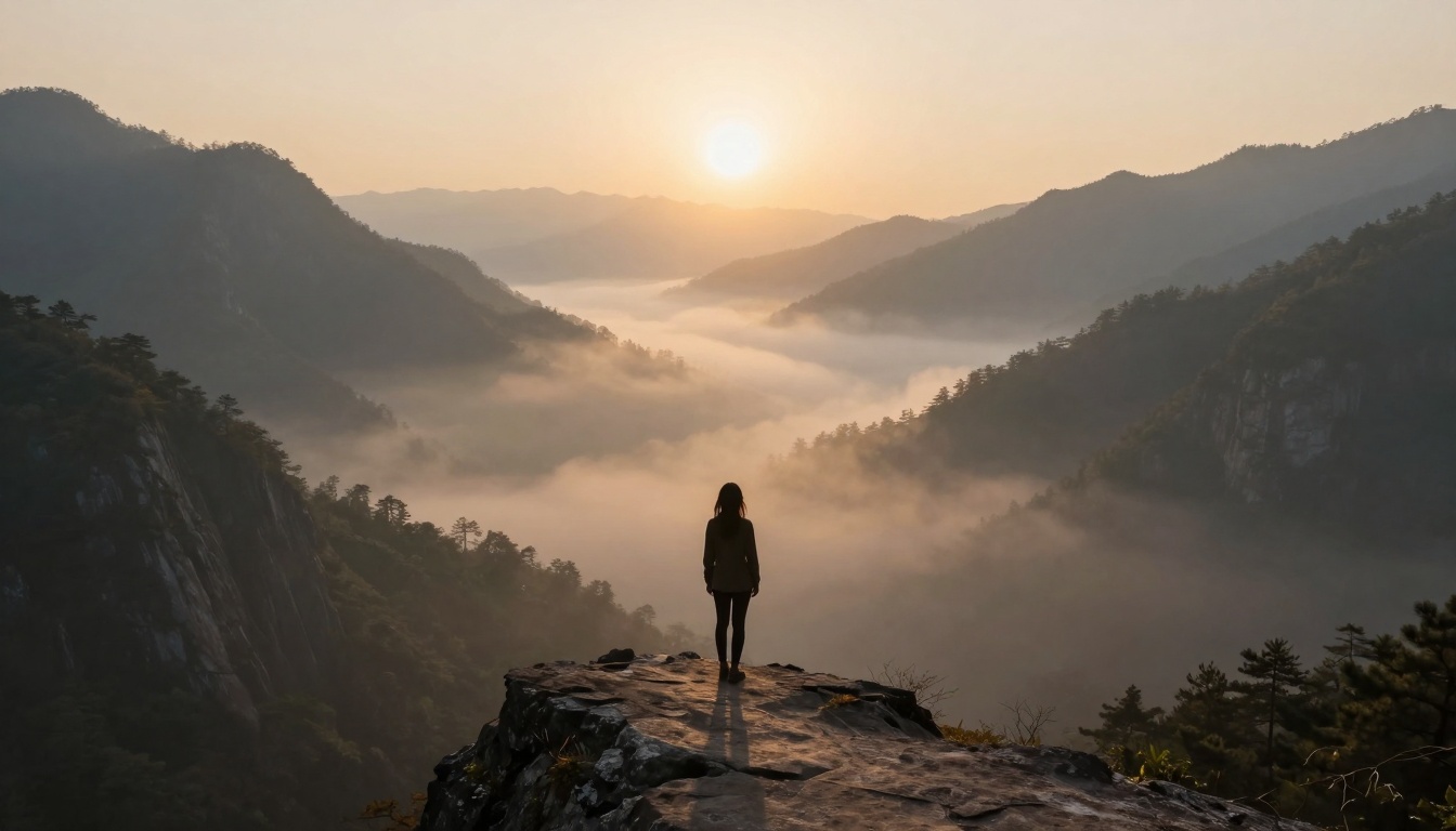 Mountain silhouette