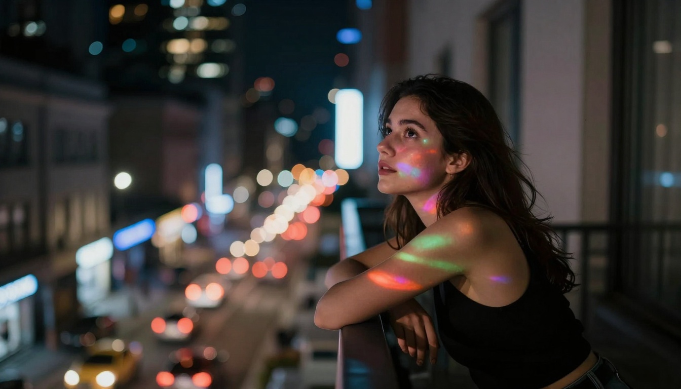 Urban night scene