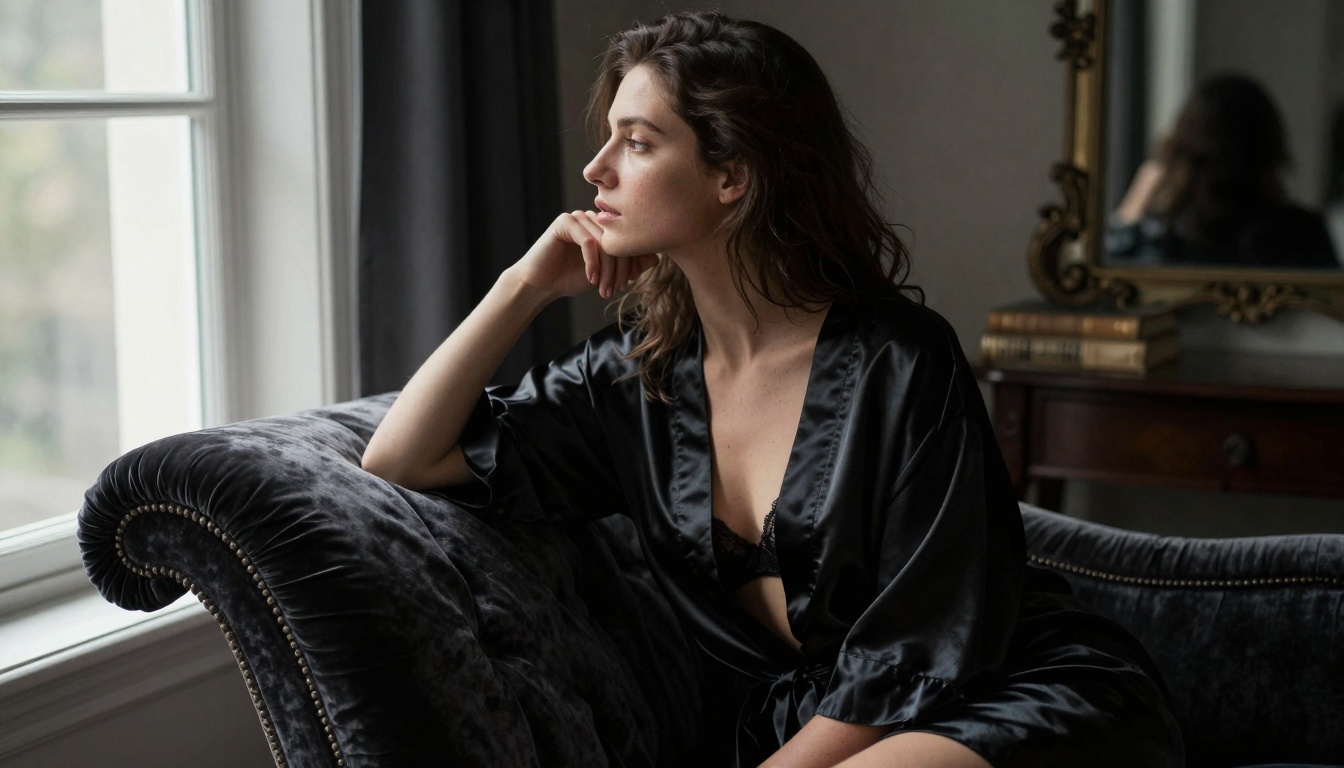Side profile with dramatic lighting