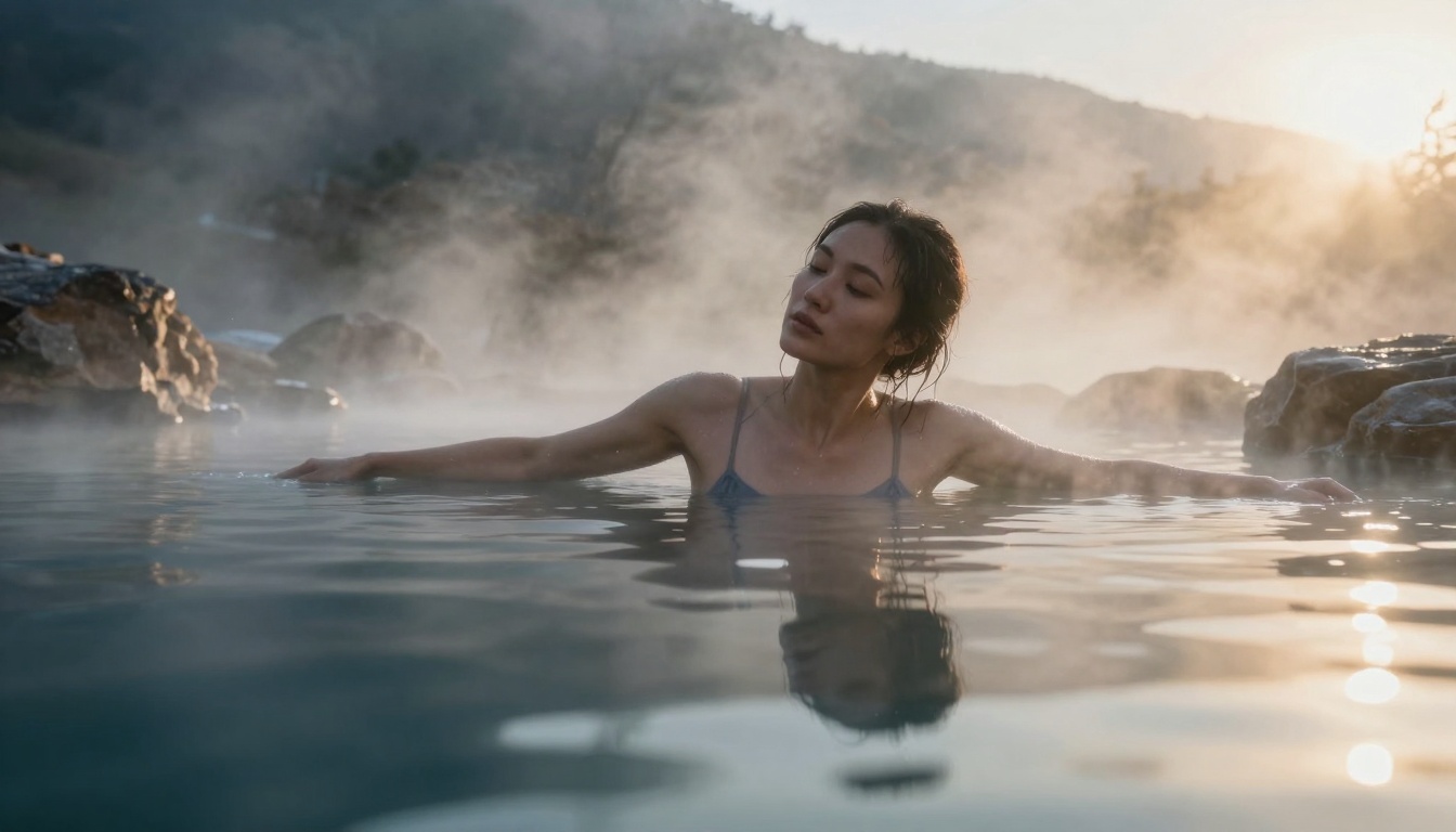 Hot Spring Morning Mist