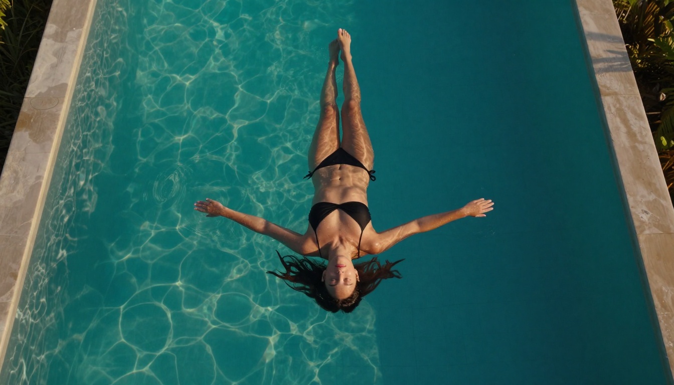 Aerial Pool NSFW