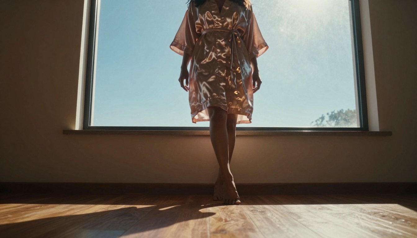 Low-angle silhouette with dramatic lighting
