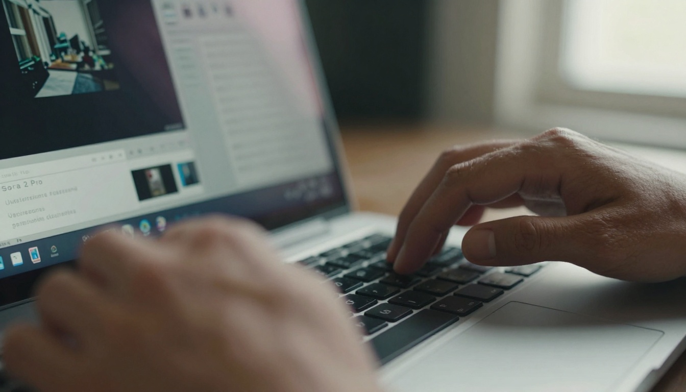 Prompt Typing Close-up