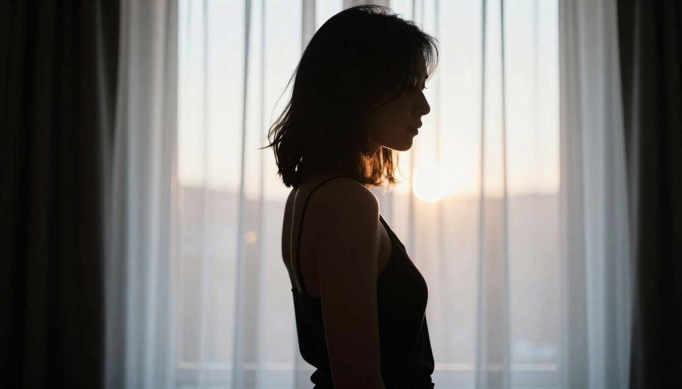 Silhouette with backlighting