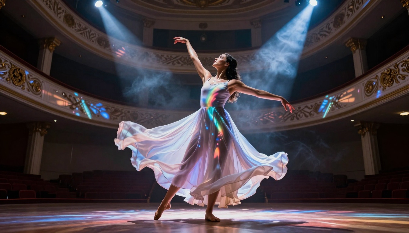 Dancer with projection mapping Dancer with projection mapping