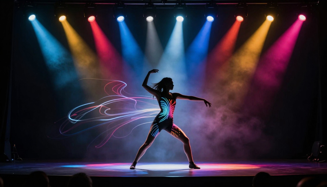 Stage performance with AI visuals