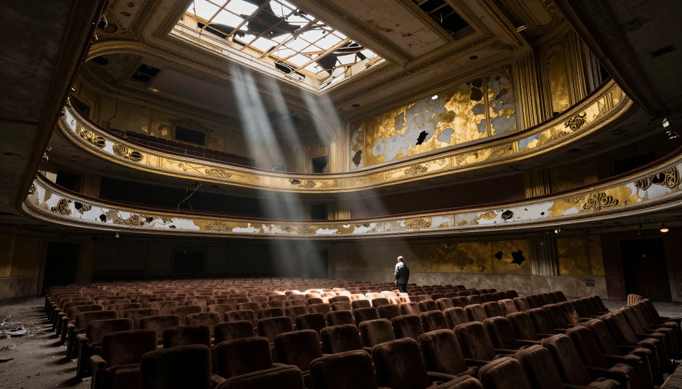 Abandoned Art Deco theater