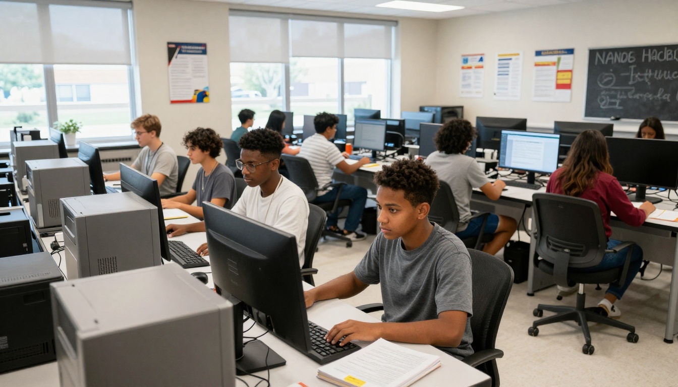 Students Learning Nano Banana Pro in University Lab