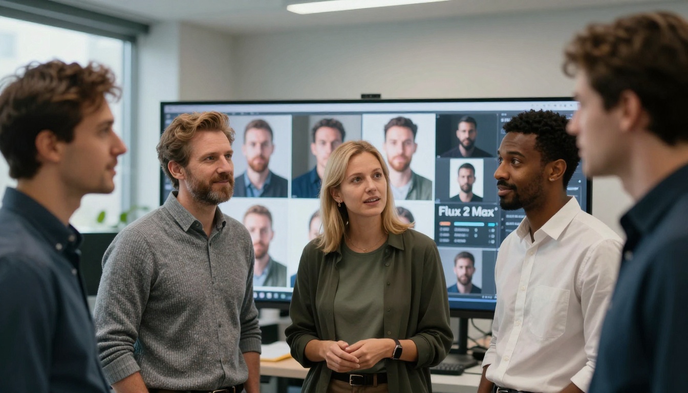Team collaboration with AI output