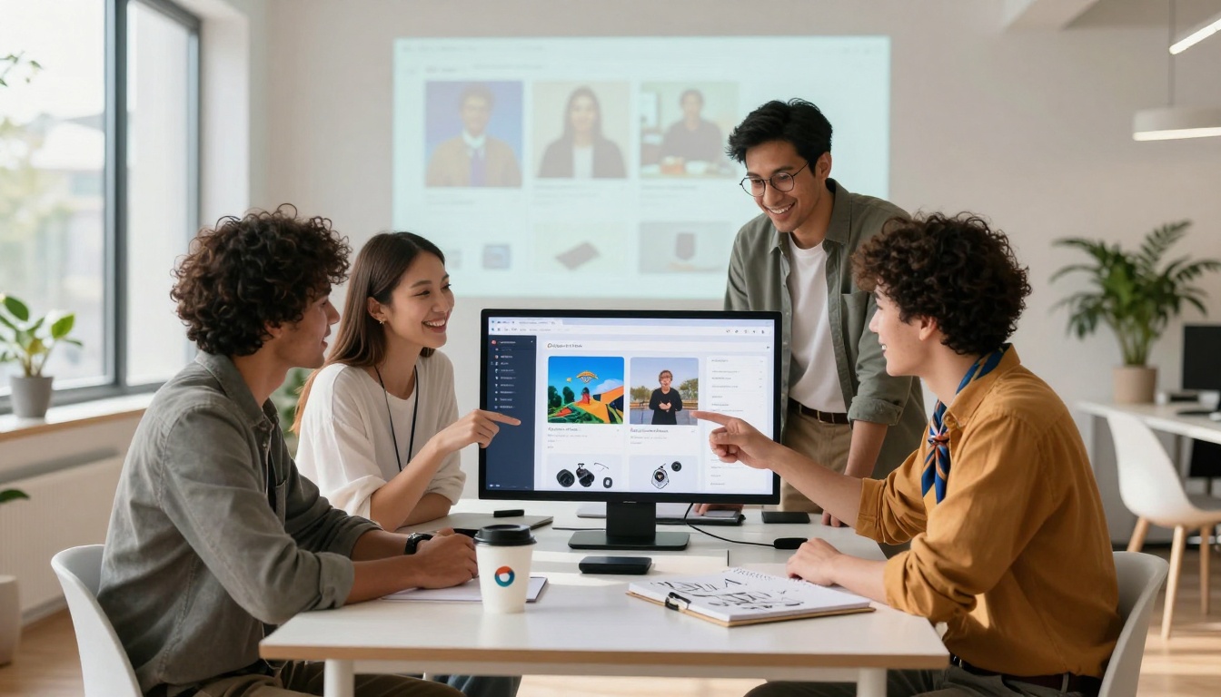 Team collaboration using AI generation