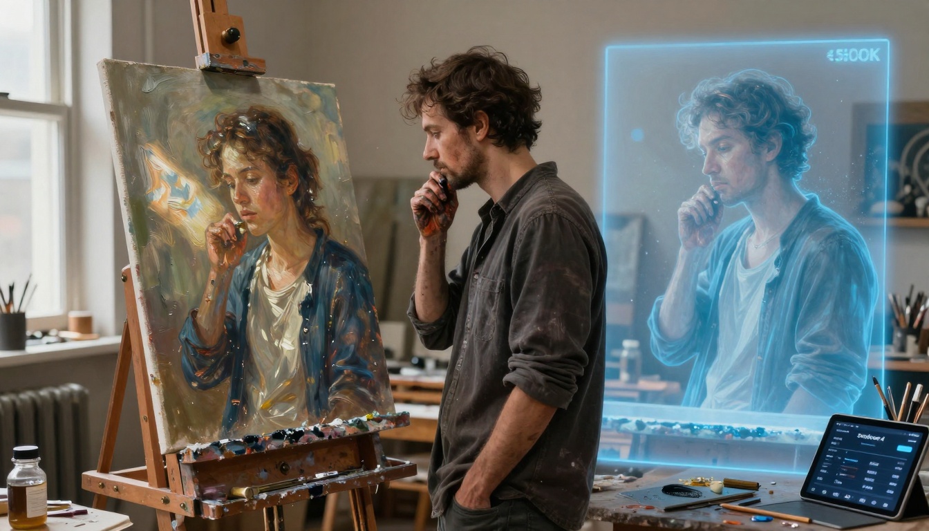Traditional vs AI Art Comparison