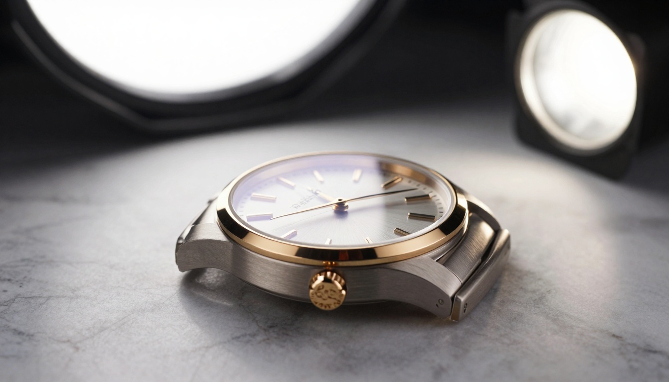 Product photography of luxury watch