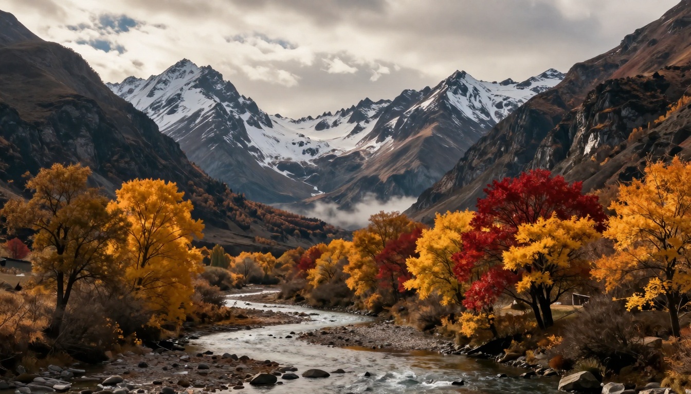 Landscape photography with perfect autumn colors