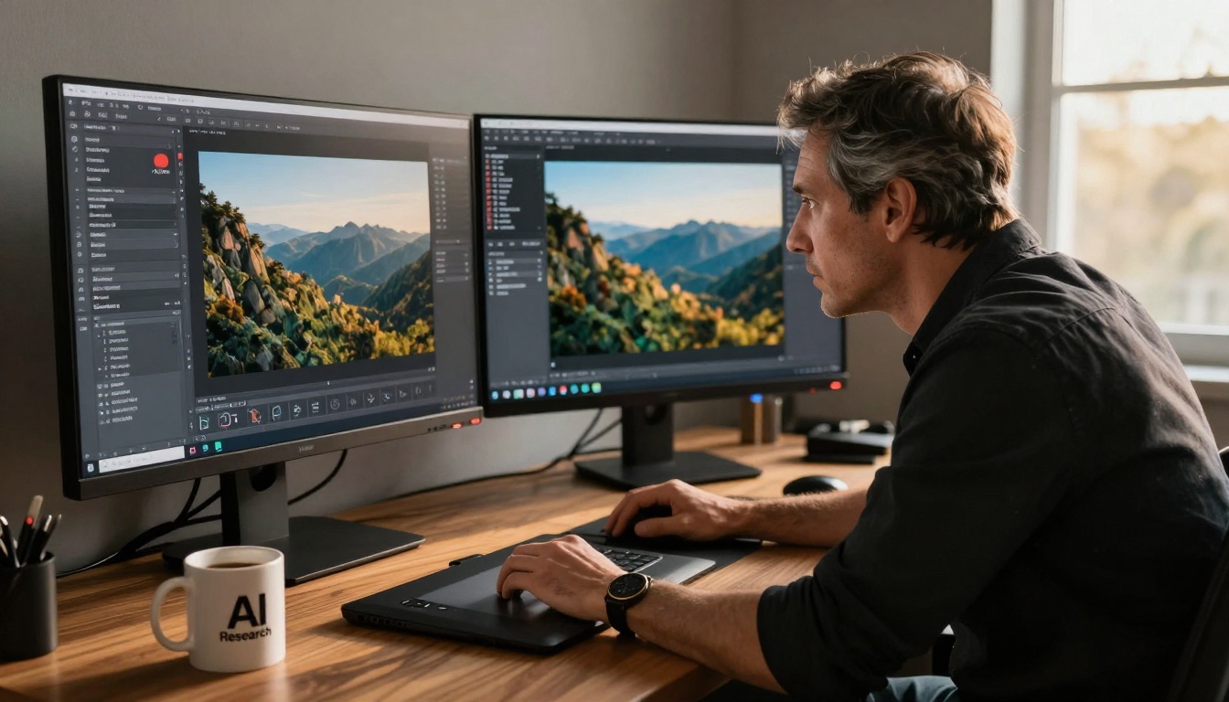 Professional Artist Using Flux Interface