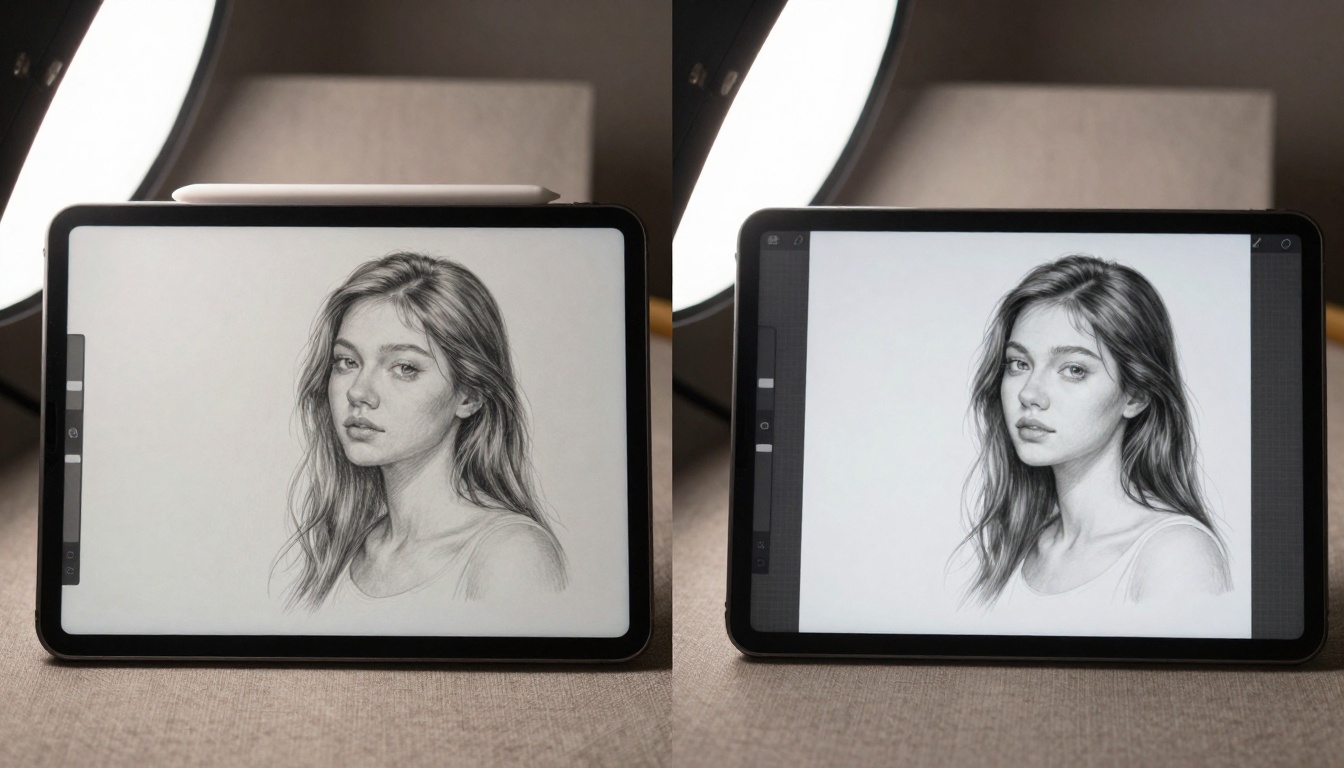 Traditional vs AI Art Comparison